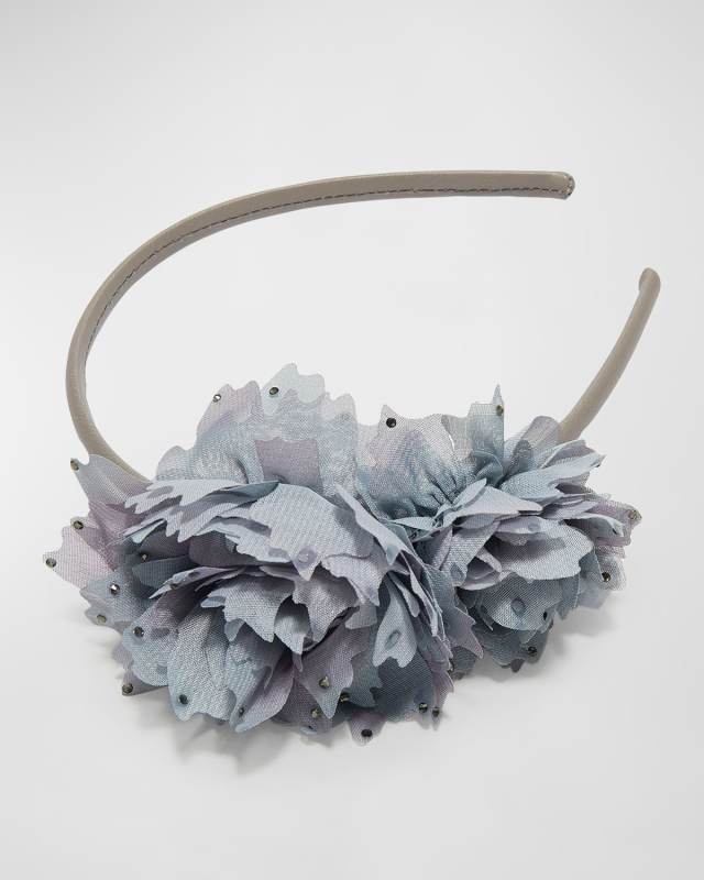 x SJP Peony Bouquet Gray Headband